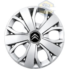Otokap Universal Citroen Jumper 16 Inç Jant Kapağı Takımı Kırılmaz Esnek 4 Lü Set Amblem Hediyeli
