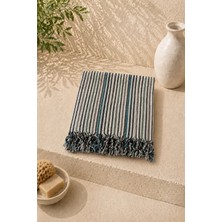 Defne Apollon İpekçilik El Dokuması Pamuk - Keten Peştemal 95 x 200 cm Renkli