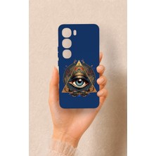 Vip Case Vivo V40 Lite 5g Uyumlu Pyramid Eye Desenli Silikon Kılıf