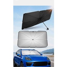 Nisibis Home Araba Ön Cam Güneşlik Şemsiye Oto Araç Içi Cam Perdesi Güneş Koruma Perdesi 140X75CM Katlanabilir