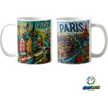 Ghostbastır Design Paris Kupa Bardak | Tek Adet K0353