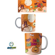 Ghostbastır Design Cadılar Bayramı Kupa Bardak | Tek Adet K0177