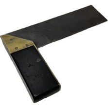 Hasyılmaz Antika Ahşap Marangoz Gönyesi 15CM 004