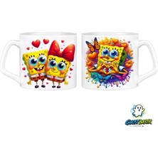 Ghostbastır Design Sünger Bob Kupa Bardak | Tek Adet 0847