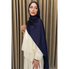 İmaj Butik Lacivert Abiye Kristal Ipek Şal