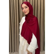 İmaj Butik Bordo Abiye Kristal Ipek Şal