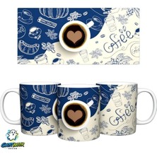 Ghostbastır Design Kahve Temalı Kupa Bardak | Tek Adet K0273