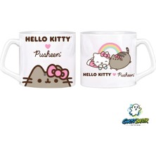 Ghostbastır Design Hello Kitty ve Pusheen Kupa Bardak | Tek Adet 0784