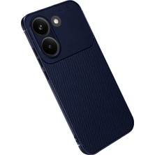 Prolysus Xiaomi Poco X8 Pro Kılıf Karbon Fiber Desenli Silikon Kılıf