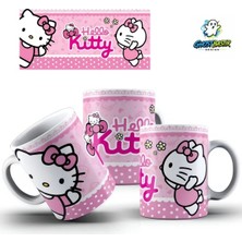 Ghostbastır Design Hello Kitty Kupa Bardak | Tek Adet K0257