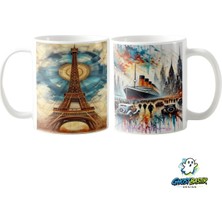 Ghostbastır Design Paris Kupa Bardak | Tek Adet K0352