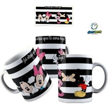 Ghostbastır Design Mickey ve Minnie Kupa Bardak | Tek Adet K0310