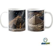 Ghostbastır Design Piramitler Kupa Bardak | Tek Adet K0359