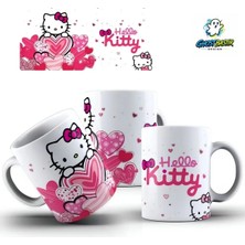 Ghostbastır Design Hello Kitty Kupa Bardak | Tek Adet K0259