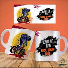 Ghostbastır Design Bisikletçi Kupa Bardak | Tek Adet K0165