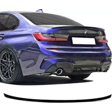 X Power Tuning Bmw 3.seri G20 Plastik Parlak Siyah Boyalı Ince Spoiler