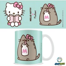 Ghostbastır Design Pusheen ve Hello Kitty Kupa Bardak | Tek Adet K0378