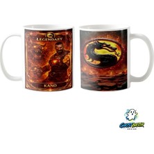 Ghostbastır Design Mortal Kombat Kano Kupa Bardak | Tek Adet K0337