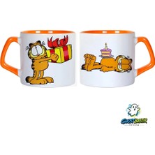 Ghostbastır Design Garfield Doğum Günü Kupa Bardak | Tek Adet 0765