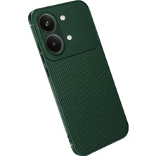 Prolysus Xiaomi Poco X8 Pro Max Kılıf Karbon Fiber Desenli Silikon Kılıf