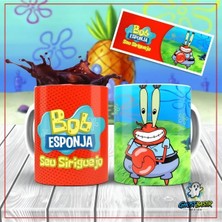 Ghostbastır Design Sünger Bob Kupa Bardak | Tek Adet K0423