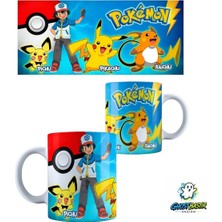 Ghostbastır Design Pokemon Pikachu Kupa Bardak | Tek Adet K0369