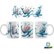 Ghostbastır Design Yunus Balığı Kupa Bardak | Tek Adet K0451