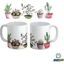 Ghostbastır Design Saksılar Kupa Bardak | Tek Adet K0394