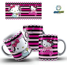 Ghostbastır Design Hello Kitty Kupa Bardak | Tek Adet K0258
