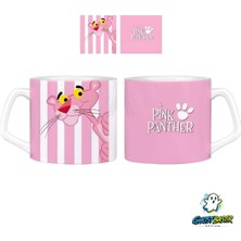 Ghostbastır Design Pembe Panter Kupa Bardak | Tek Adet 0803