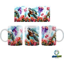 Ghostbastır Design Caretta Caretta Kupa Bardak | Tek Adet K0186
