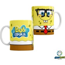 Ghostbastır Design Sünger Bob Kupa Bardak | Tek Adet K0425