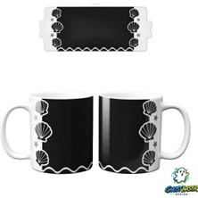 Ghostbastır Design Deniz Kabuklu Kupa Bardak | Tek Adet K0194