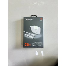 Şimika Apricot Iki Ucu Type-C Hızlı Şarj Kablosu ve Adaptörü 25W