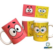 Ghostbastır Design Sünger Bob Kupa Bardak | Tek Adet K0426