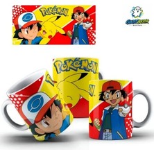 Ghostbastır Design Pokemon Pikachu Kupa Bardak | Tek Adet K0371