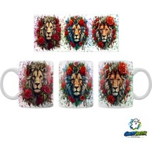 Ghostbastır Design Aslan Kupa Bardak | Tek Adet K0150