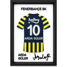 Reborn 3D Arda Güler Imzalı Forma Tablo 3D Çerçeveli Dekoratif Tablo 14X22 cm