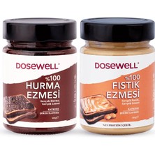 Dosewell %100 Fıstık Ezmesi 300 gr ve Hurma Ezmesi 400 gr 2'li Paket