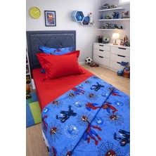 Miar home perde tekstil Miar Tek Kişilik Desenli Pike Takımı 4 Parça | %100 Pamuk Lastikli Çarşaflı