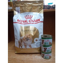 SY Royal Canin Pomeranian Adult Yetişkin Köpek Kuru Maması 3 Kg+3 Adet 195 gr Royal Canin S Mini Köpek Konserve Yaş Mama