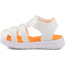 United Colors Of Benetton Beyaz Cırtlı Unisex Çocuk Sandalet BN-1245 B