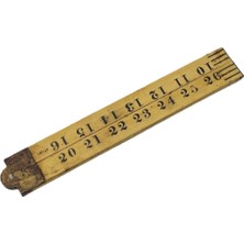 Rabon Boxwood Antika Katlanabilir Ahşap Metre 35 Inç 003