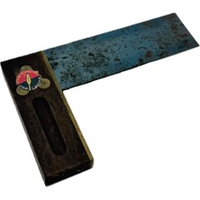 Hasyılmaz Antika Ahşap Marangoz Gönyesi 15CM 005