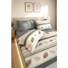 Miar home perde tekstil Miar Çift Kişilik %100 Pamuk Pike Takımı 6 Parça Lastikli Çarşaflı
