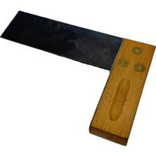 Hasyılmaz Antika Ahşap Marangoz Gönyesi 15CM 002