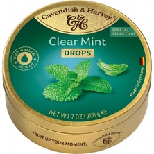 Cavendish & Harvey Clear Mint Nane ve Okaliptüs Aromalı Şekerleme 200 G - Metal Kutuda Ferahlık