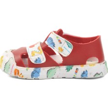 United Colors Of Benetton Kırmızı Cırtlı Unisex Çocuk Sandalet BN-1409 B