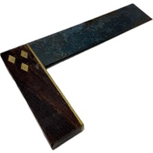 Hasyılmaz Antika Ahşap Marangoz Gönyesi 23CM 009