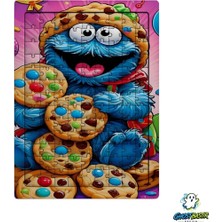 Ghostbastır Design Kurabiye Canavarı 99 Parça Ayaklı Puzzle – Dekoratif Çocuk Yapbozu 0219